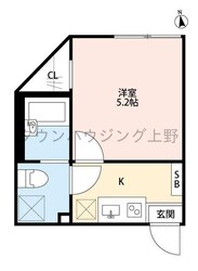 Ｉ－ｖｉｌｌａ六町の物件間取画像